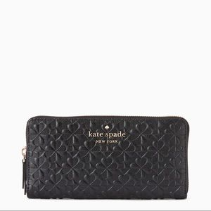 Kate Spade Black Embossed Wallet